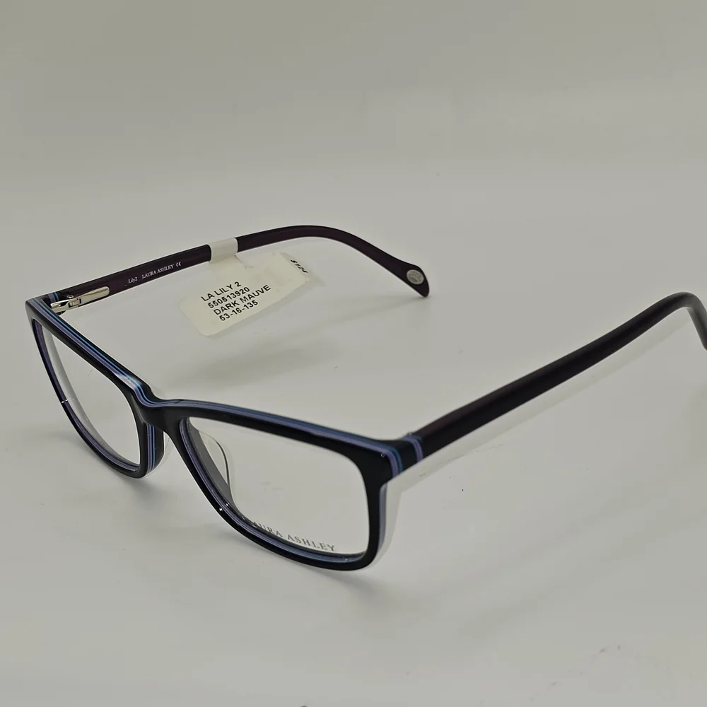 LAURA ASHLEY EYEWEAR‎ LILY 2 DARK MAUVE BLACK PURPLE 53-16-135 FLEX HINGE